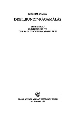 Cover: Drei "Bundi"-Rāgamālās