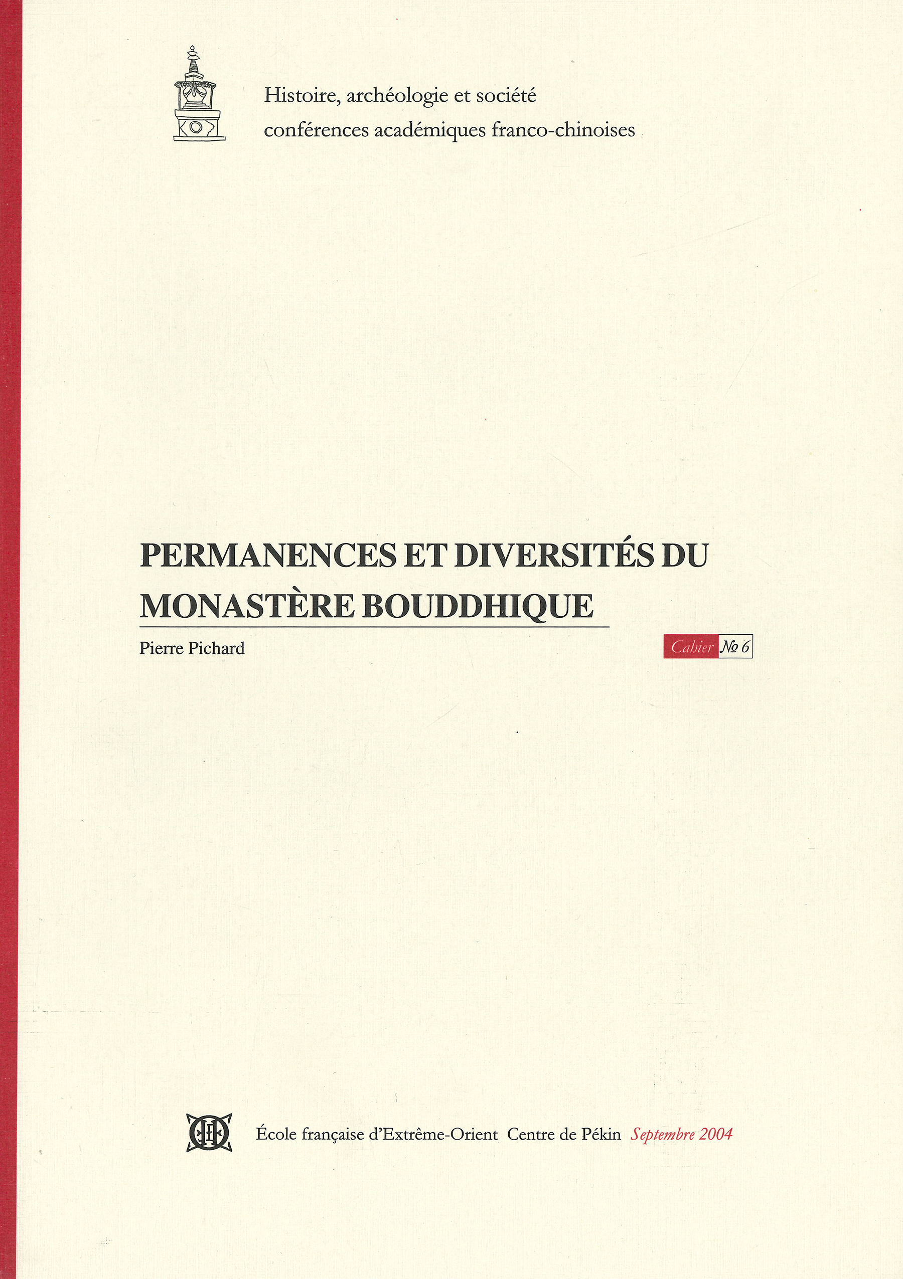 Cover von 'Permanences et diversités du monastère bouddhique'